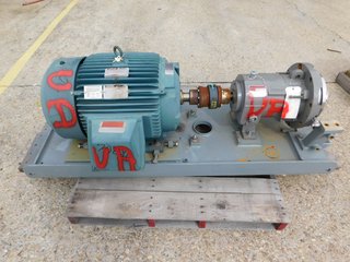 Flowserve Durco Mag Magnetive Drive Centrifugal Pump LH2X1-10A Reliance 40 HP Motor