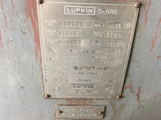 image for: Lufkin N1400C Gearbox 3.541:1 Ratio W/ Baldor 2 HP Motor & IMO Pump Gear Box